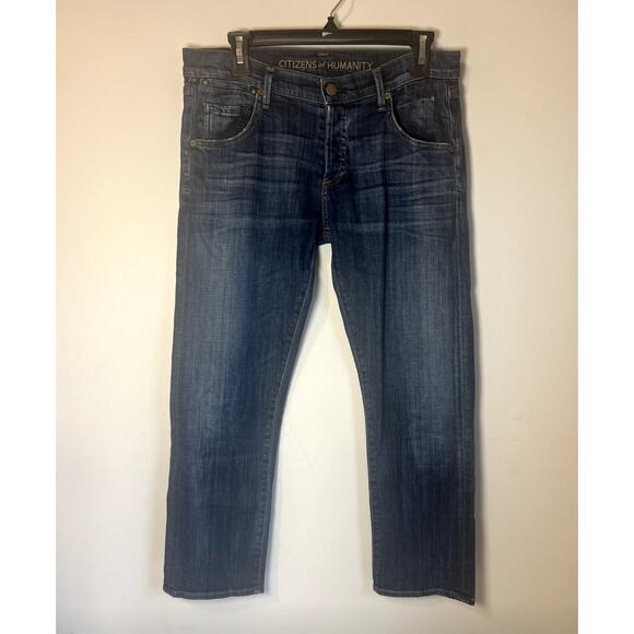 Citizens of Humanity Dylan Relaxed Fit Jeans Medium Wash Distressed Size 27 - Picture 1 of 7